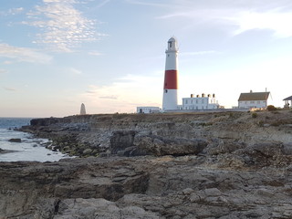 lighthouse on coast of portugal