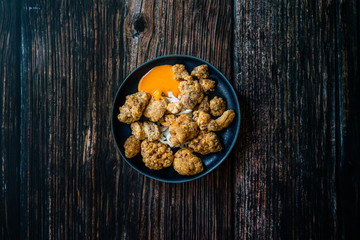 Karaage Japanese Styled Fried Chicken with Sauce / Karaagedon.