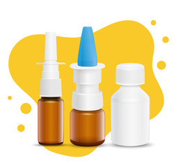 Set of medicines for the treatment of various symptoms.