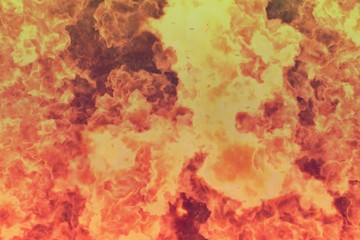 Obraz na płótnie Canvas Abstract background - mystical glowing fireplace texture, fire 3D illustration