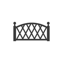 Fence icon vector symbol logo illustration EPS 10