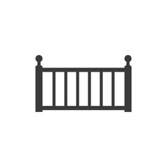 Fence icon vector symbol logo illustration EPS 10