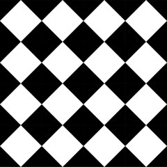 Black and white diamonds pattern