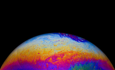 Soap bubble surface