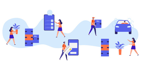 People Order Smart phone app, Pay Freight service