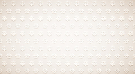 Snowflakes and snowfall on a cold blue winter background christmas