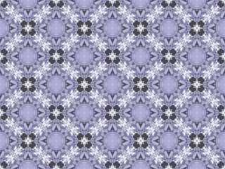 Seamless raster pattern in oriental style pale blue mosaic Pattern. Abstract kaleidoscope aquarelle background for surface and textile design