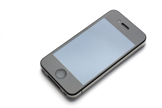 BANGKOK, THAILAND - JANUARY 21, 2012_iPhone4, a smartphone designed and marketed by Apple Inc. released on June 24, 2010. The iPhone 4 introduced Apple's new high-resolution called Retina Display