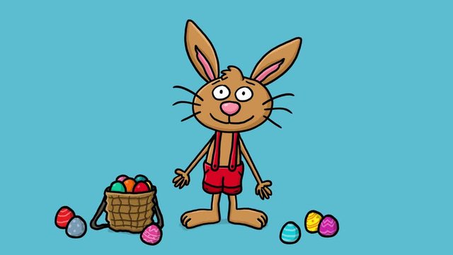 Osterhase Cartoon Animation