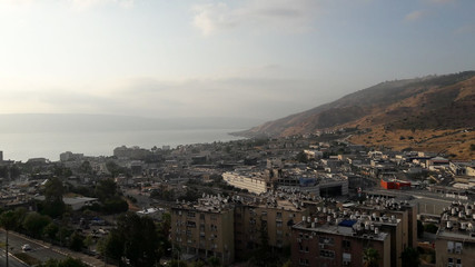 Fototapeta premium view to jordan from the hill