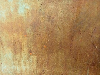 A close up of rust on  wall