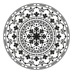 Round Decorative Ornament, Mandala Ornament