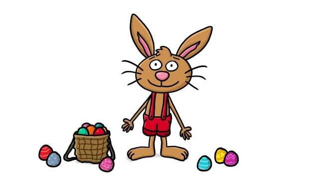 Osterhase Cartoon Animation