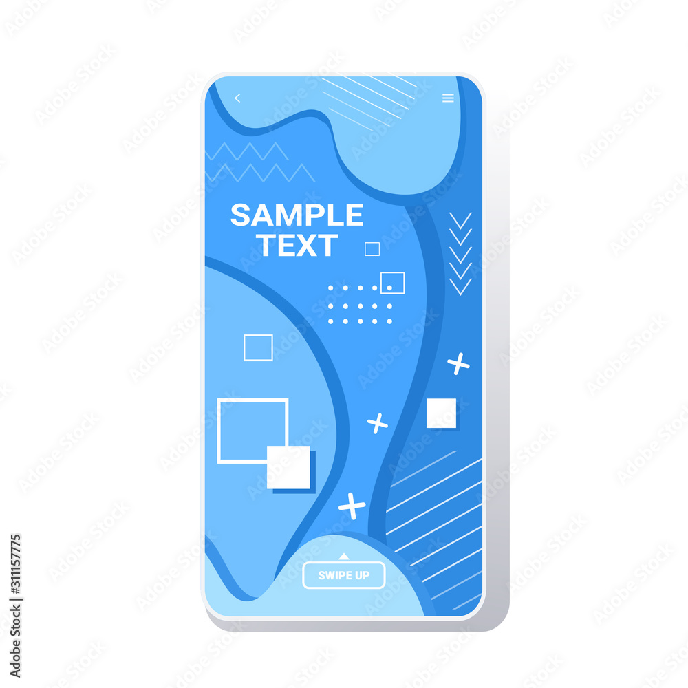 Poster web template dynamical colorful gradient abstract banner flowing liquid shape fluid color smartphone