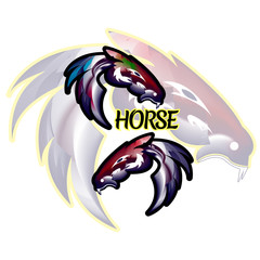 Creative Horse Elegant Logo Symbol Design Illustration Vector