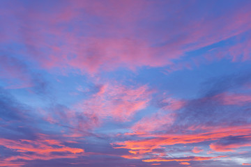 beautiful sunrise in the south of France