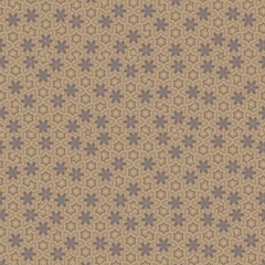 Ornamental retro background texture with geometric shapes. Repeating large and small star patterns in beige and brown color.  - 311158924