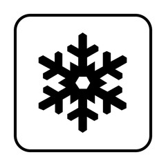 Snowflake symbol icon