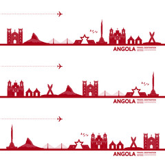 Angola travel destination grand vector illustration. 