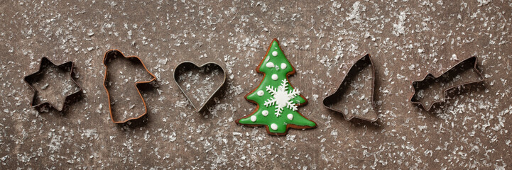 Christmas baking background