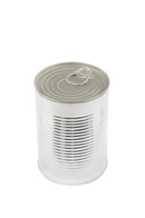 isolated can with no labels