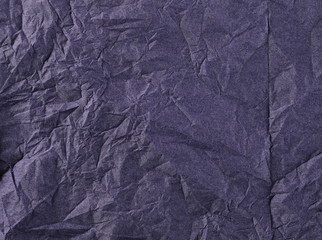 Crumpled blue paper background and texture