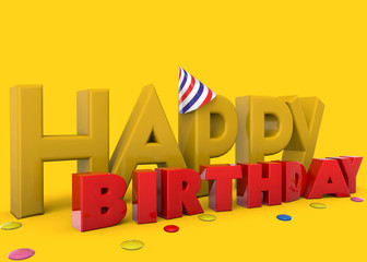 Happy Birthday to You - 3D