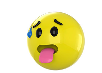 Tired Emoticon - 3D icon