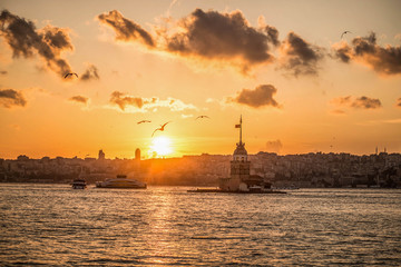 sunset in istanbul