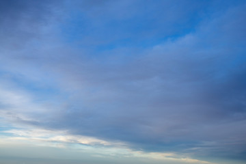 cloudy sky in the south of France