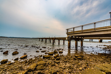 pier at sunset