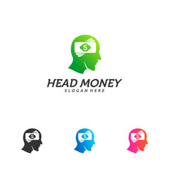 Think Money logo design template vector. Emblem symbol Icon.