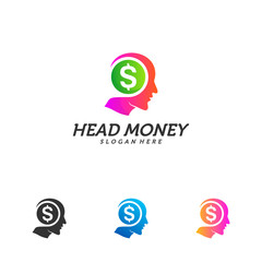 Think Money logo design template vector. Emblem symbol Icon.