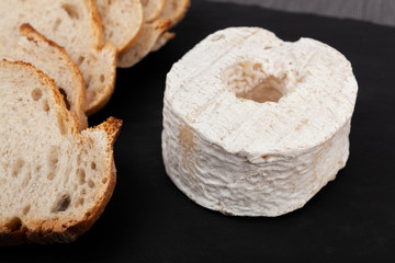 french goat's milk cheese with bread