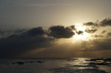 Sunset Over the Caribbean Sea