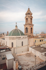 MOLA DI BARI, ITALY / AUGUST 2018 : View of the old town from the roof tops