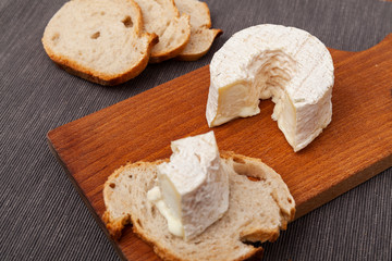 french goat's milk cheese with bread