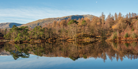 Reflections on Tarn Hows in the English Lake District