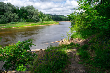 Fototapeta na wymiar Gauja River through Gauja National Park, Latvia