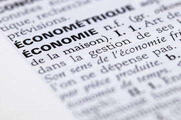 Définition du mot économie dans le dictionnaire français
