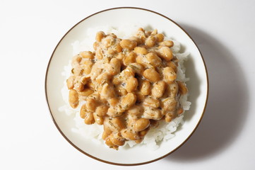 納豆をかけたご飯