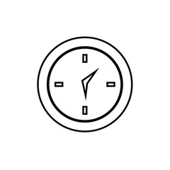 clock time vector illustration for website and design icon
