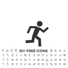 running icon vector illustration for website and design icon
