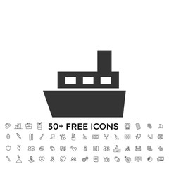 ship water transport icon vector illustration for website and design icon