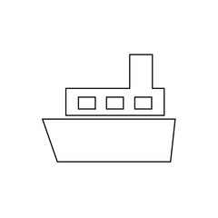 ship water transport icon vector illustration for website and design icon