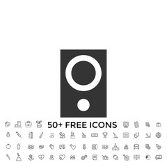 music speakers icon vector illustration for website and design icon