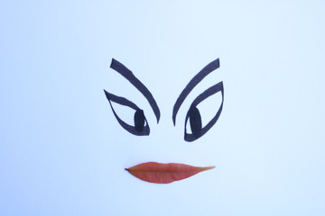 The aunt's expression on the aunt's face