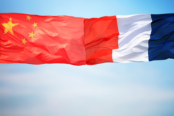 Flags of China and France