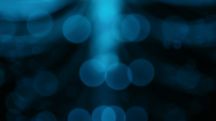 Bokeh images from LED lighting trees use various color blurring methods.