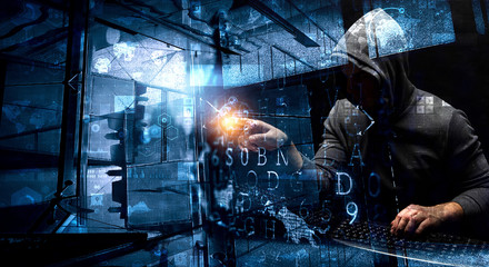 Privacy safety concept . Mixed media